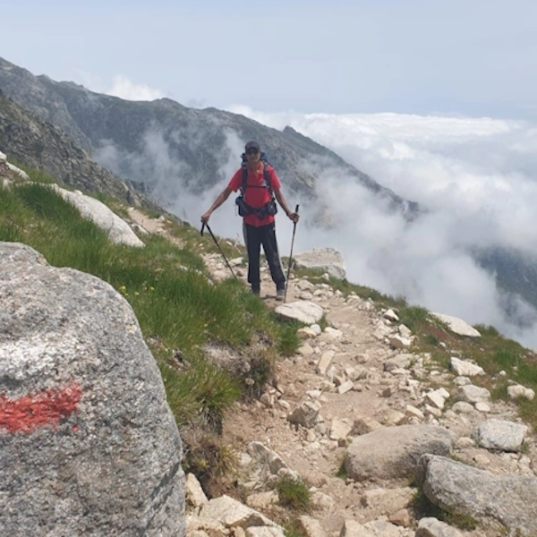 GR20 trail in Corsica, France